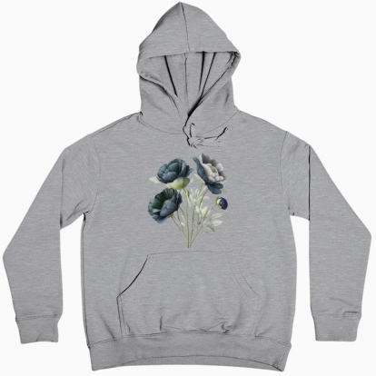 Women hoodie "Mystical bouquet of flowers"