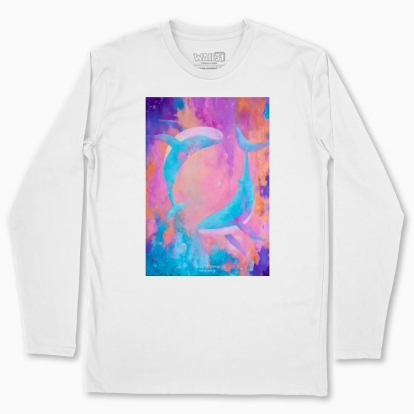 Men's long-sleeved t-shirt "The song of the whales"