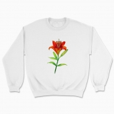 Unisex sweatshirt "My flower: lily"