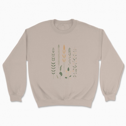 Unisex sweatshirt "Flowers Minimalism Hygge / Scandinavian style print"