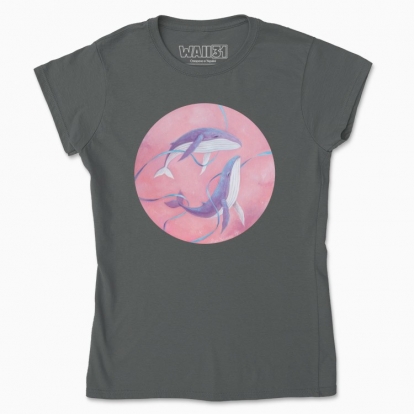 Women's t-shirt "The Sky Whales"