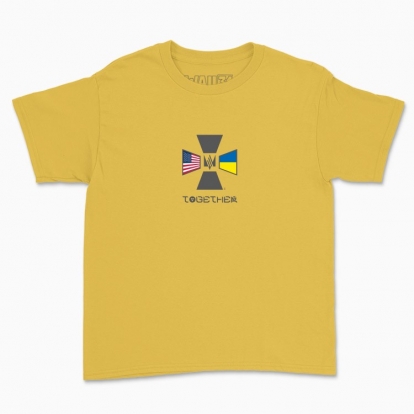Дитяча футболка "США та Україна разом!"