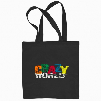 Eco bag "crazy world"