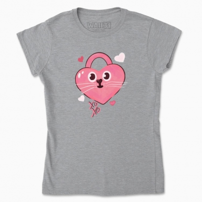 Women's t-shirt "lock Heart love"