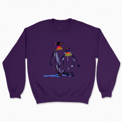 Unisex sweatshirt "Penguins in love"