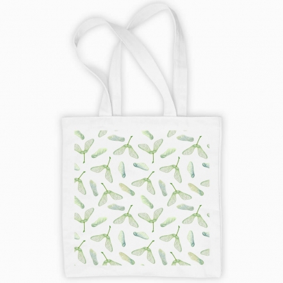 Eco bag "Green maple seeds"