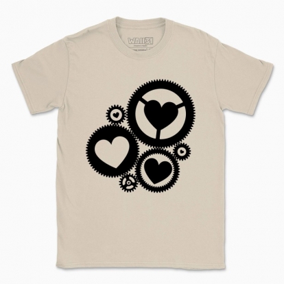 Men's t-shirt "Gears with hearts"