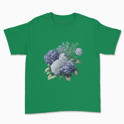 Дитяча футболка "Квіти / Романтичний бузок / Бузковий букет"