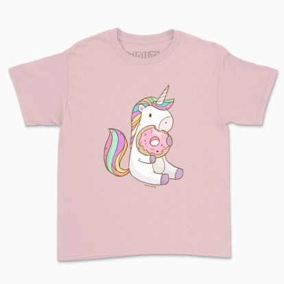 Children's t-shirt "Unicorn with Donut"