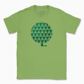 Men's t-shirt "Kyiv chestnuts (green background)"