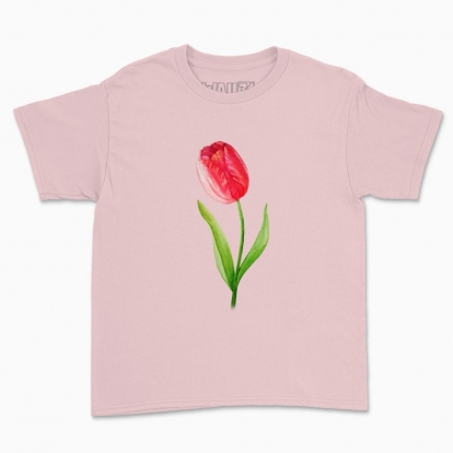 Children's t-shirt "My flower: tulip"