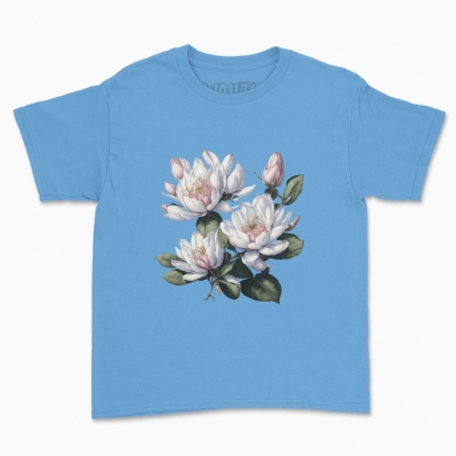 Children's t-shirt "Flowers / Gentle Magnolia / Magnolia flowers"