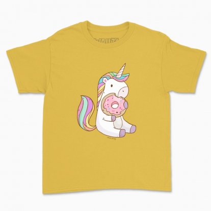 Дитяча футболка "Єдиноріг з донатсом"