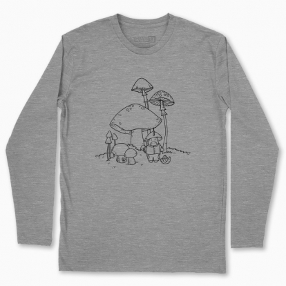 Men's long-sleeved t-shirt "Unicorn Wizard-Mushroomer"