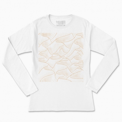 Women's long-sleeved t-shirt "Dune. Mountain landscape"