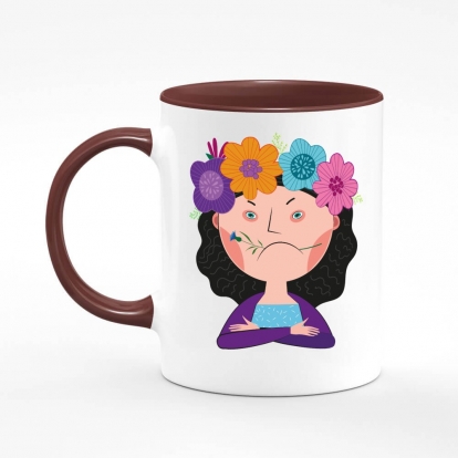 Printed mug "The one that eats flowers"