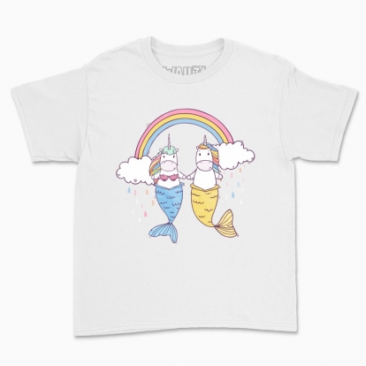 Дитяча футболка "Єдинороги русалки"