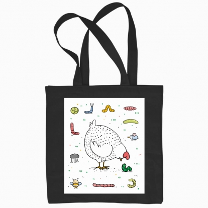 Eco bag "Chicken and insects"