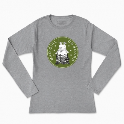 Women's long-sleeved t-shirt "Mad girl on board"
