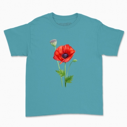 Дитяча футболка "Моя квіточка: мак"