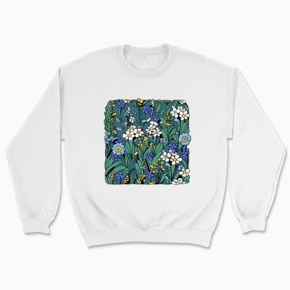 Unisex sweatshirt "Blue Flowers"