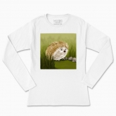Women's long-sleeved t-shirt "Hedgehog"