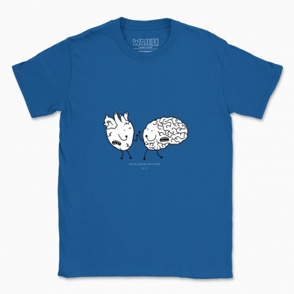 Men's t-shirt "Love vs. brain"
